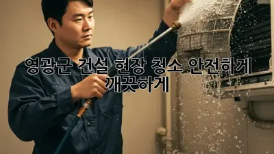영광군 건설 현장 청소: 안전하게, 깨끗하게!